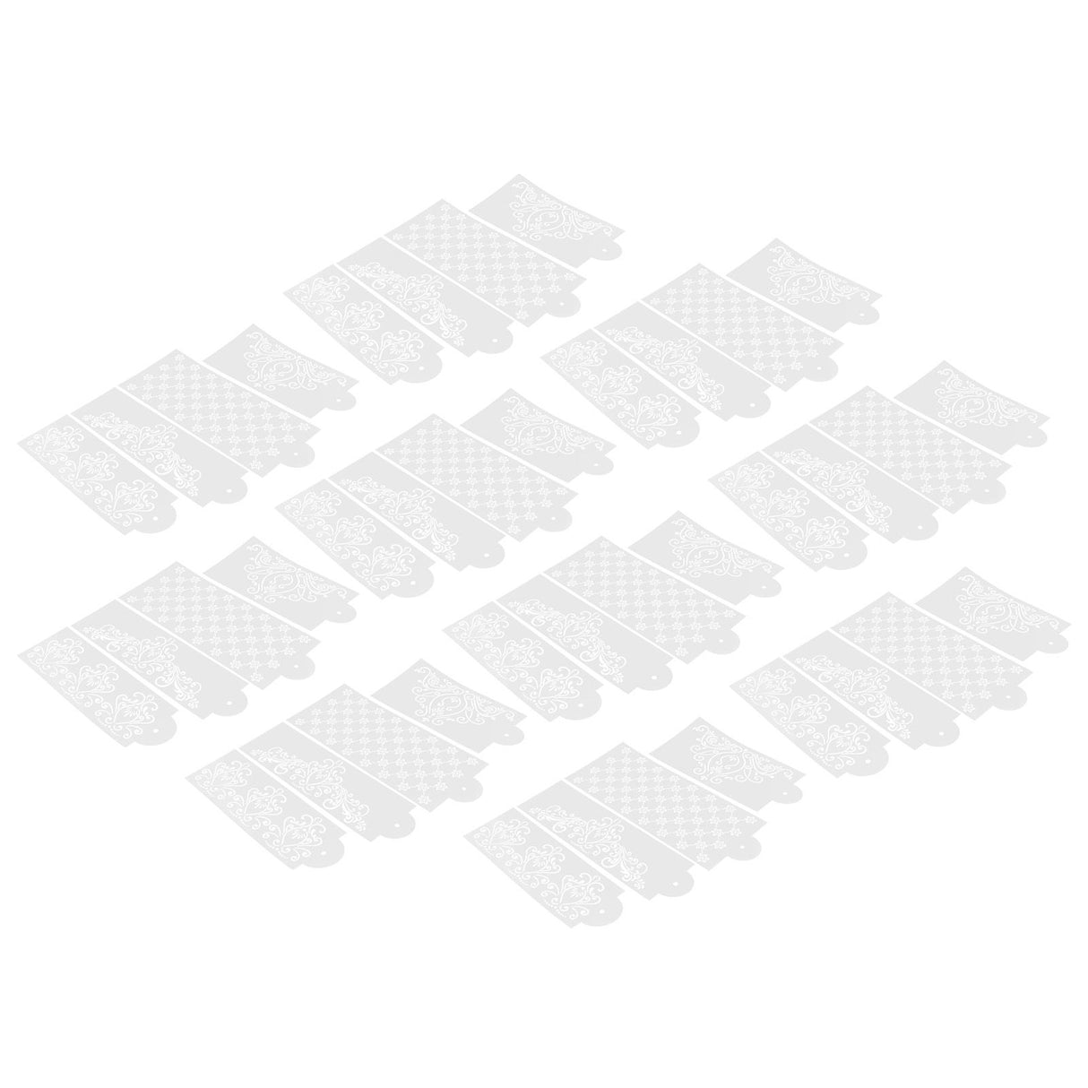 10 Set Cake Spray Mold Cake Embossing Mold Baking Stencils for Home Kitchen Tool