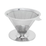 Stainless Steel Brew Drip Coffee Filter Funnel Cup Dripper Coffee Machine Accessories