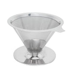 Stainless Steel Brew Drip Coffee Filter Funnel Cup Dripper Coffee Machine Accessories