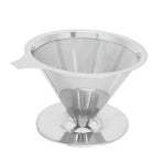 Stainless Steel Brew Drip Coffee Filter Funnel Cup Dripper Coffee Machine Accessories