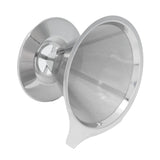 Stainless Steel Brew Drip Coffee Filter Funnel Cup Dripper Coffee Machine Accessories - Low Angle