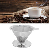 Stainless Steel Brew Drip Coffee Filter Funnel Cup Dripper Coffee Machine Accessories