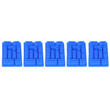 5Pcs Blue Silicone Ice Tray Mold Block Shape Chocolate Cake DIY Baking Mold for Bakery Home