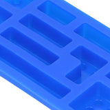 5Pcs Blue Silicone Ice Tray Mold Block Shape Chocolate Cake DIY Baking Mold for Bakery Home - Extra Image