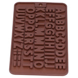 5Pcs Cute Shape Baking Mold Silicone Chocolate Pudding Cake Mold for Kitchen HomeLetter