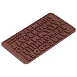 5Pcs Cute Shape Baking Mold Silicone Chocolate Pudding Cake Mold for Kitchen HomeLetter - Close-Up Angle