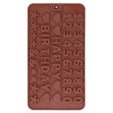 5Pcs Cute Shape Baking Mold Silicone Chocolate Pudding Cake Mold for Kitchen HomeNumber - Top-Down View