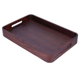 Walnut Rectangular Tray Wooden Dinner Plate Fruit Tray Household Tea Cup Holder for HomeSmall