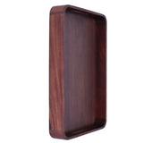 Walnut Rectangular Tray Wooden Dinner Plate Fruit Tray Household Tea Cup Holder for HomeSmall