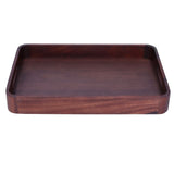 Walnut Rectangular Tray Wooden Dinner Plate Fruit Tray Household Tea Cup Holder for HomeSmall