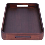 Walnut Rectangular Tray Wooden Dinner Plate Fruit Tray Household Tea Cup Holder for HomeSmall