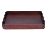Walnut Rectangular Tray Wooden Dinner Plate Fruit Tray Household Tea Cup Holder for HomeSmall