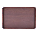 Walnut Rectangular Tray Wooden Dinner Plate Fruit Tray Household Tea Cup Holder for HomeSmall - Extra Image