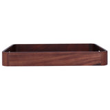 Walnut Rectangular Tray Wooden Dinner Plate Fruit Tray Household Tea Cup Holder for HomeSmall