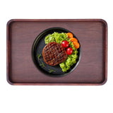 Walnut Rectangular Tray Wooden Dinner Plate Fruit Tray Household Tea Cup Holder for HomeSmall