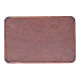 Walnut Rectangular Tray Wooden Dinner Plate Fruit Tray Household Tea Cup Holder for HomeSmall