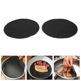 2Pcs High Temperature Resistant NonStick Pot Mat Round PTFE Pan Pad Kitchen Accessories