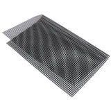 Food Grade NonStick Grid Sheet Multifunctional Barbecue Grid Mat for Barbecue Outdoor(Black 33x40cm ) - Close-Up Angle
