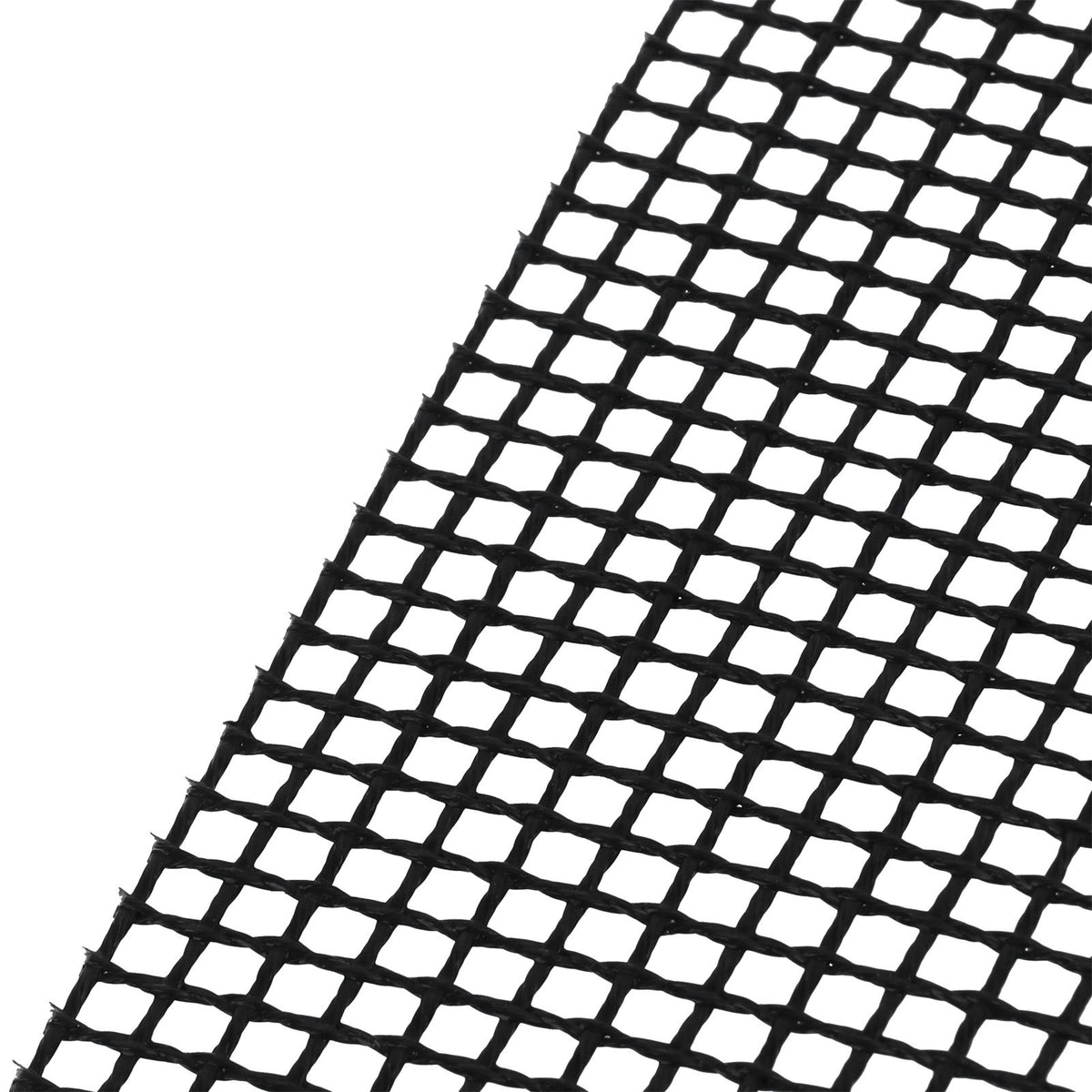 Food Grade NonStick Grid Sheet Multifunctional Barbecue Grid Mat for Barbecue Outdoor(Black 33x40cm )