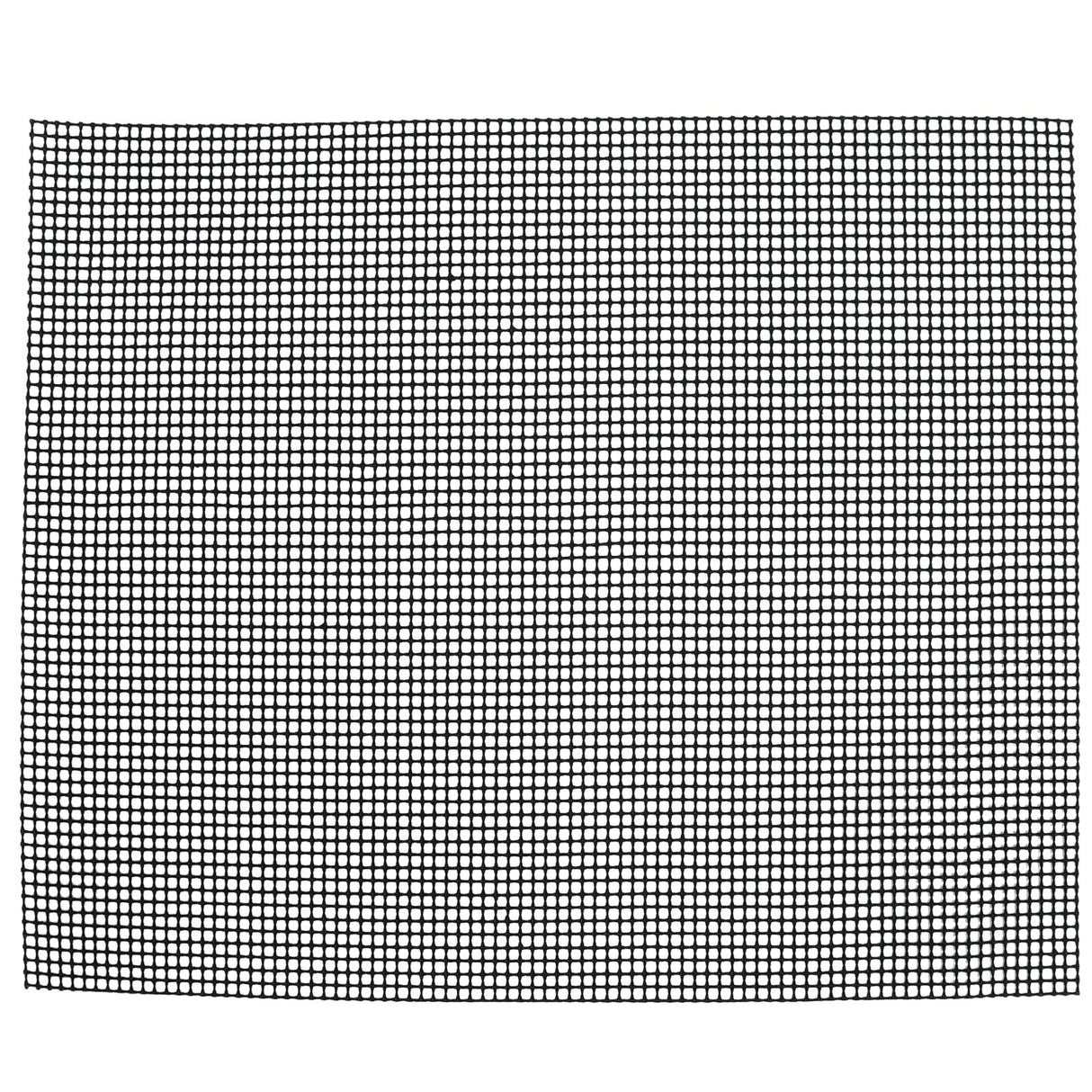 Food Grade NonStick Grid Sheet Multifunctional Barbecue Grid Mat for Barbecue Outdoor(Black 36x42cm )