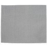 Food Grade NonStick Grid Sheet Multifunctional Barbecue Grid Mat for Barbecue Outdoor(Black 36x42cm )