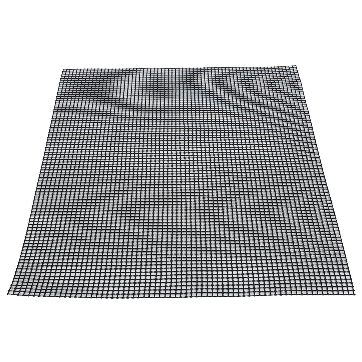 Food Grade NonStick Grid Sheet Multifunctional Barbecue Grid Mat for Barbecue Outdoor(Black 36x42cm )