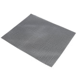 Food Grade NonStick Grid Sheet Multifunctional Barbecue Grid Mat for Barbecue Outdoor(Black 36x42cm ) - Top-Down View