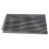 Food Grade NonStick Grid Sheet Multifunctional Barbecue Grid Mat for Barbecue Outdoor(Black 36x42cm ) - Rear View