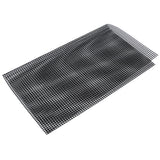 Food Grade NonStick Grid Sheet Multifunctional Barbecue Grid Mat for Barbecue Outdoor(Black 36x42cm )