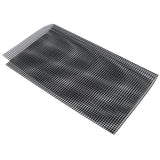 Food Grade NonStick Grid Sheet Multifunctional Barbecue Grid Mat for Barbecue Outdoor(Black 36x42cm ) - Low Angle