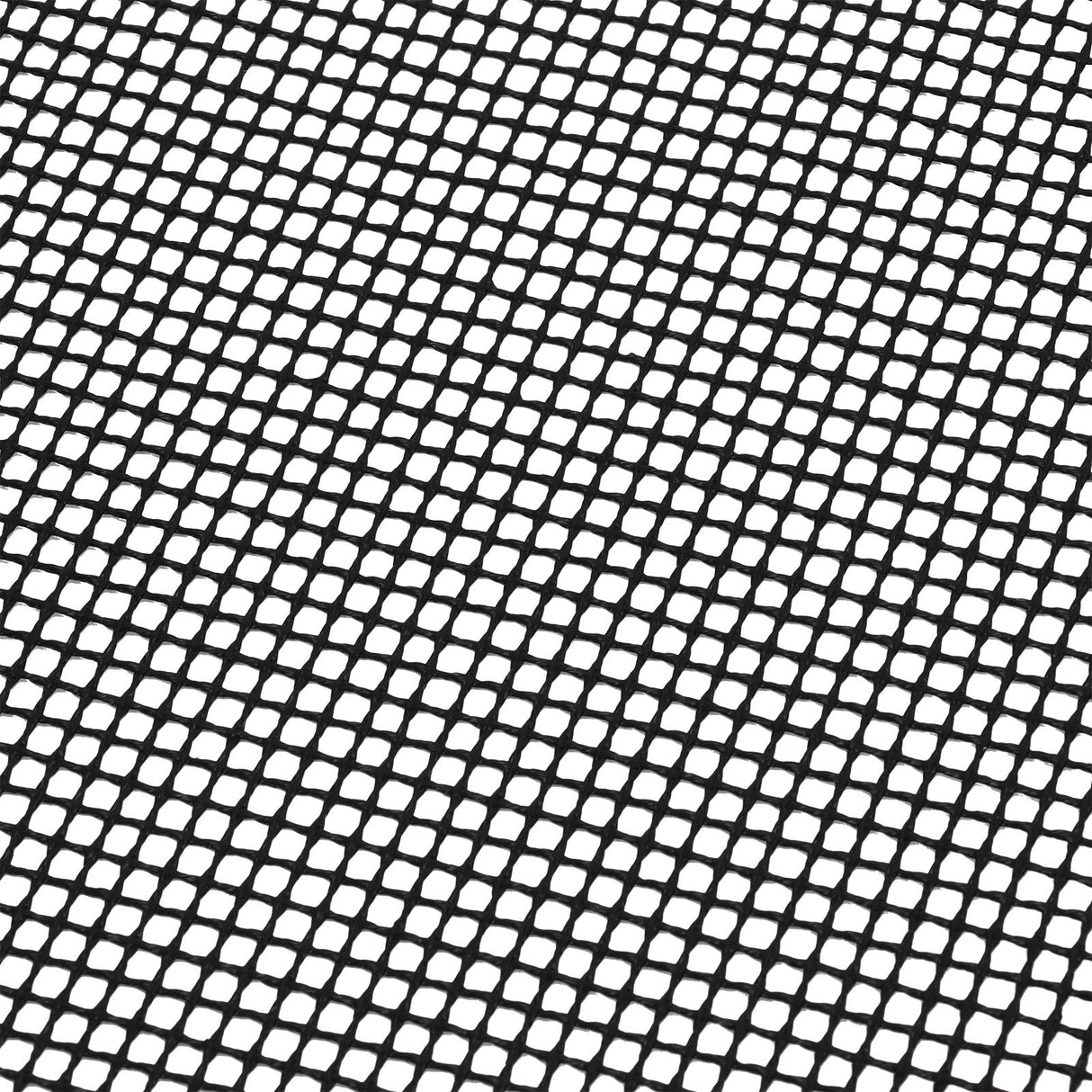 Food Grade NonStick Grid Sheet Multifunctional Barbecue Grid Mat for Barbecue Outdoor(Black 36x42cm )