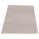 Food Grade NonStick Grid Sheet Multifunctional Barbecue Grid Mat for Barbecue Outdoor(Brown 30x40cm )