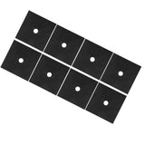 Gas Stove Pad Stovetop Protector Reusable Gas Cooker Cleaning Mat Cookware AccessoryBlack 8Pcs - Side View