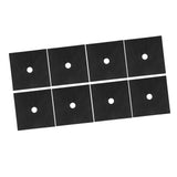 Gas Stove Pad Stovetop Protector Reusable Gas Cooker Cleaning Mat Cookware AccessoryBlack 8Pcs