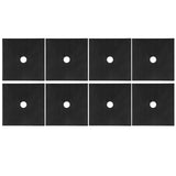 Gas Stove Pad Stovetop Protector Reusable Gas Cooker Cleaning Mat Cookware AccessoryBlack 8Pcs