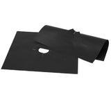 Gas Stove Pad Stovetop Protector Reusable Gas Cooker Cleaning Mat Cookware AccessoryBlack 8Pcs