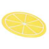 Fruit Shape Coaster Tableware Placemat Silicone Cup Drinks Holder Mat Kitchen AccessoriesLemon - Extra Image