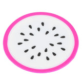 Fruit Shape Coaster Tableware Placemat Silicone Cup Drinks Holder Mat Kitchen AccessoriesDragon Fruit