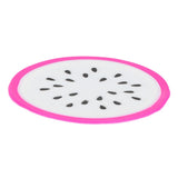 Fruit Shape Coaster Tableware Placemat Silicone Cup Drinks Holder Mat Kitchen AccessoriesDragon Fruit - Side View