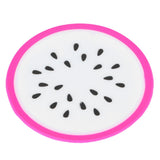 Fruit Shape Coaster Tableware Placemat Silicone Cup Drinks Holder Mat Kitchen AccessoriesDragon Fruit