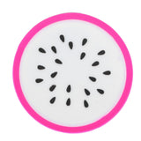 Fruit Shape Coaster Tableware Placemat Silicone Cup Drinks Holder Mat Kitchen AccessoriesDragon Fruit - Low Angle