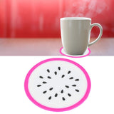 Fruit Shape Coaster Tableware Placemat Silicone Cup Drinks Holder Mat Kitchen AccessoriesDragon Fruit