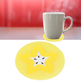 Fruit Shape Coaster Tableware Placemat Silicone Cup Drinks Holder Mat Kitchen AccessoriesCarambola - Extra Image