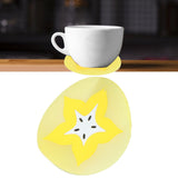 Fruit Shape Coaster Tableware Placemat Silicone Cup Drinks Holder Mat Kitchen AccessoriesCarambola