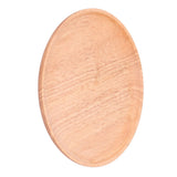 Rubber Wood Dinner Plate Round Tea Serving Tray Fruit Snack Tray Food Storage Plate24cm - Extra Image