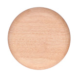 Rubber Wood Dinner Plate Round Tea Serving Tray Fruit Snack Tray Food Storage Plate24cm