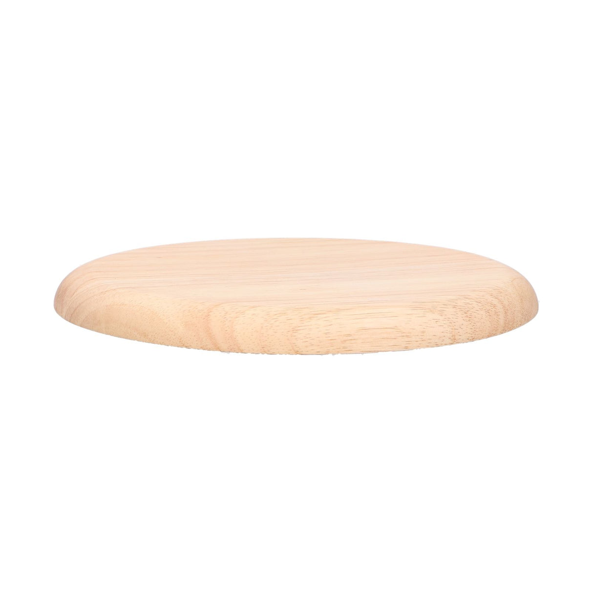 Rubber Wood Dinner Plate Round Tea Serving Tray Fruit Snack Tray Food Storage Plate27cm
