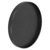 Round Wooden Food Fruit Serving Tray Service Plate for Home Kitchen Hotel Use Black24cm