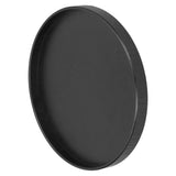 Round Wooden Food Fruit Serving Tray Service Plate for Home Kitchen Hotel Use Black24cm