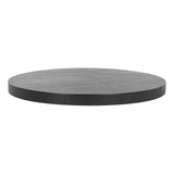 Round Wooden Food Fruit Serving Tray Service Plate for Home Kitchen Hotel Use Black30cm